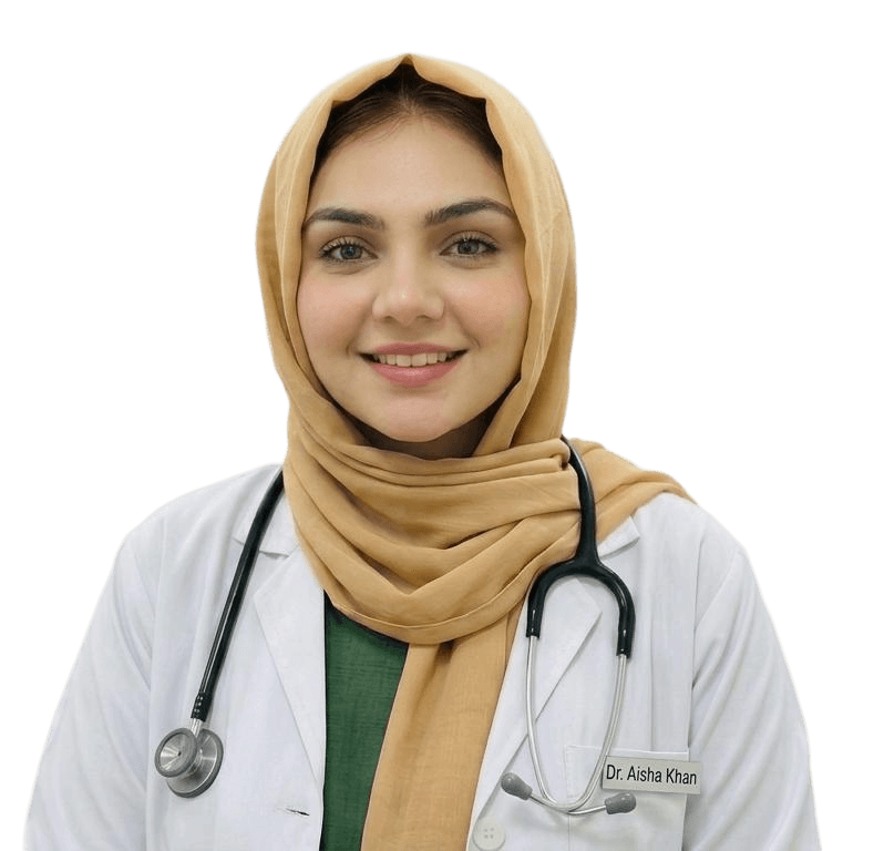 Doctor providing online video consultation